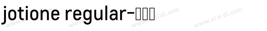 jotione regular字体转换